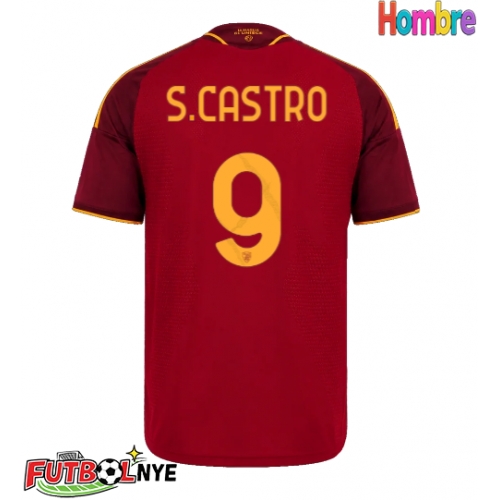 Camiseta AS Roma Santiago Castro #9 Primera Equipación 2026-27 manga corta